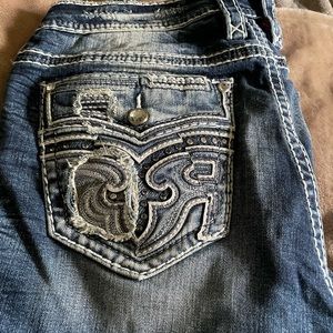 Like New Rock Revival Straight Jeans Size 34